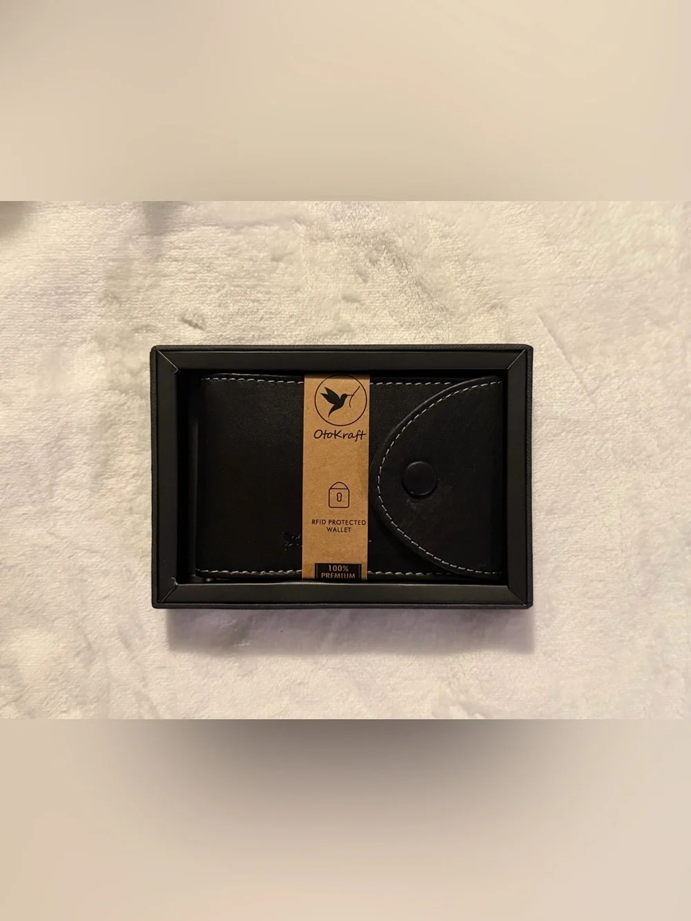 Otokraft Wallet Made In Japan Genuine Leather Men's Black Bifold New In Box